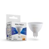Лампа светодиодная диммируемая Voltega GU5.3 6W 2800K матовая  VG2-S1GU5.3warm6W-D 7170