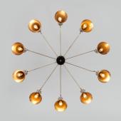 Подвесная люстра Bogates Glustin 316/10 латунь / черный