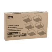 Встраиваемый светодиодный светильник Uniel Мини Домино ULP-0808 7W/4000К IP40 Grilyato Black UL-0001