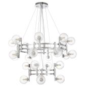 Подвесная люстра Crystal Lux Luxury SP16+8 Chrome