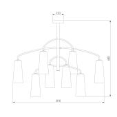 Подвесная люстра Eurosvet Omber 70137/8 хром