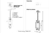 Подвесной светильник Crystal Lux Tomas SP1 Chrome