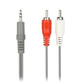 Кабель соединительный Smartbuy 3.5 Jack (M) - 2xRCA (M), стерео, аудио, 1,8 м,пакет (KA-311-300)/100