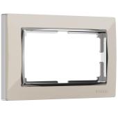 Рамка Snabb для двойной розетки слоновая кость WL03-Frame-01-DBL-ivory 4690389073144