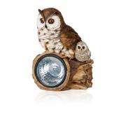 Садовый светильник на солнечной батарее Wolta Garden OWL, 23 см, полирезина (OWL)