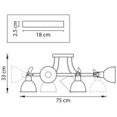 Потолочная люстра Lightstar Acrobata 761063