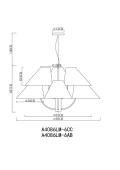 Подвесная люстра Arte Lamp Rondo A4086LM-6CC