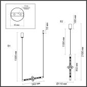 Подвесной светильник Freya Fero FR5366PL-01BS
