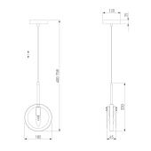 Подвесной светильник Eurosvet Gallo 50121/1 черный