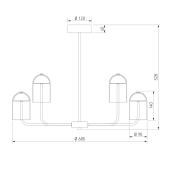 Подвесная люстра Eurosvet Palm 208056 LED латунь a072227