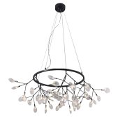 Подвесная светодиодная люстра Crystal Lux Evita SP45 D BLack/Transparent