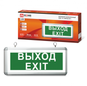 Светильник светодиодный аварийный СДБО-115 "ВЫХОД EXIT" 3 часа NI-CD AC/DC односторонний IN HOME