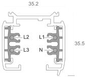 Шинопровод Denkirs SMART SLOTT TR2014-WH