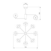 Подвесная люстра Freya Bethany FR5116PL-10BS