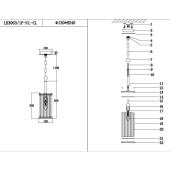 Подвесной светильник Lumien Hall Krejne LH3063/1P-NL-CL