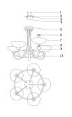 Подвесная люстра Moderli Long V2170-P