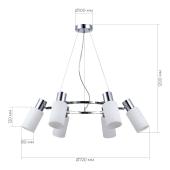 Подвесная люстра Evoluce Gessi SLE1139-103-06