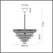 Подвесная люстра Lumion Esme 5233/8