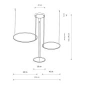 Подвесная люстра Nowodvorski Circolo Led M Silk Oliv E 11398