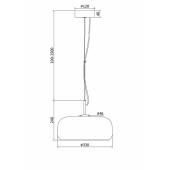 Подвесной светодиодный светильник Maytoni Madmen MOD127PL-L6BR
