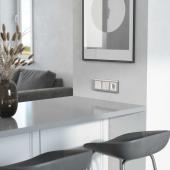 Розетка с заземлением Werkel перламутровый рифленый W1171013 4690389161001