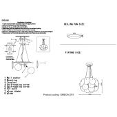 Подвесная люстра Crystal Lux Romeo SP10 Chrome D600