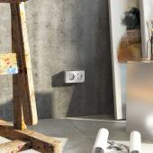 Розетка двойная с заземлением Werkel Gallant серебряный W5072106 4690389167188