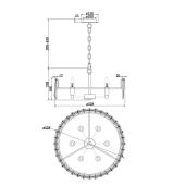 Подвесная люстра Vele Luce Modena VL5014P10