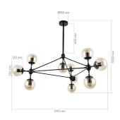 Потолочная люстра Evoluce Lacotta SLE154903-10