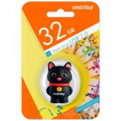 UFD 2.0 Smartbuy 032GB Wild series Котенок Черный (SB32GBCatK)