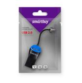 Картридер Smartbuy 711, USB 2.0 - MicroSD, синий (SBR-711-B)