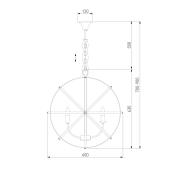 Подвесная люстра Eurosvet Santi 60139/6 хром