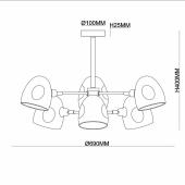 Подвесная светодиодная люстра Kink Light Рапис 07648-6,16