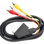 Кабель соединительный Smartbuy SCART - 3 RCA (M), 1,0 м, в пакете (KA-518-125)/25