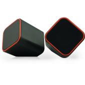 Акустическая система SmartBuy® CUTE, мощность 6Вт, USB, черно-оранжевые (SBA-2590)/60