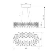 Подвесная люстра Bogates Leaf 369/8