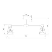 Потолочная люстра Eurosvet Trappola 70107/8 черный