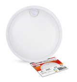 Светильник светодиодный герметичный IN HOME 18Вт IP65 6500К с датчиком движения СПП-Д-КРУГ