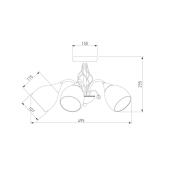 Потолочная люстра Eurosvet 30026/5 античная бронза