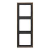 Рамка 3-постовая Jung LS 990 латунь antik ME2983AT