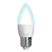 Лампа светодиодная диммируемая (UL-00004295) E27 7W 4000K матовая LED-C37 7W/4000K/E27/FR/DIM PLP01W