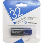 UFD 2.0 Smartbuy 032GB Click Black-Blue (SB32GBCL-B)