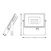 Прожектор светодиодный Gauss Qplus 20W 6500К 690511320