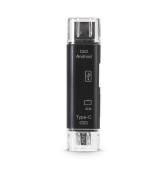 Картридер-конвертер USB 2.0 универсальный USB/OTG/MicroSD/Type C/Micro USB SBR-801-S/100
