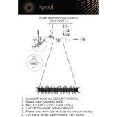 Подвесной светодиодный светильник Aployt Merion APL.040.03.45