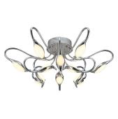 Потолочная светодиодная люстра IDLamp Oktopia 295/12PF-LEDChrome