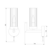 Бра Eurosvet Arganie 60133/1 серебро