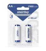 Аккумулятор NiMh Smartbuy AA/2BL 2500 mAh (24/240) (SBBR-2A02BL2500)