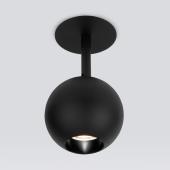 Встраиваемый светодиодный спот Elektrostandard Ball 9926 LED 12W 4200K черный 4690389169854