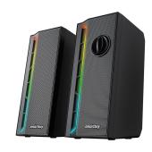 Акустическая система 2.0 Smartbuy NEON MELODY 2, RGB-подсветка, 6Вт, черная (SBA-4600)/16